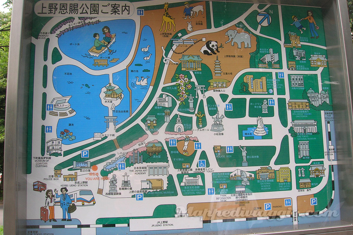 mappa-parco-ueno